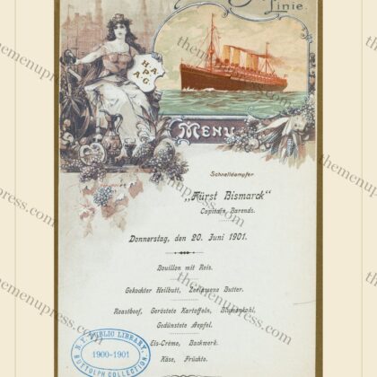 Hamburg-Amerika Linie · Schnelldampfer Fürst Bismarck · 1901