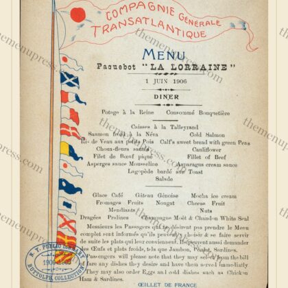 Compagnie Générale Transatlantique · Paquebot La Lorraine · 1906