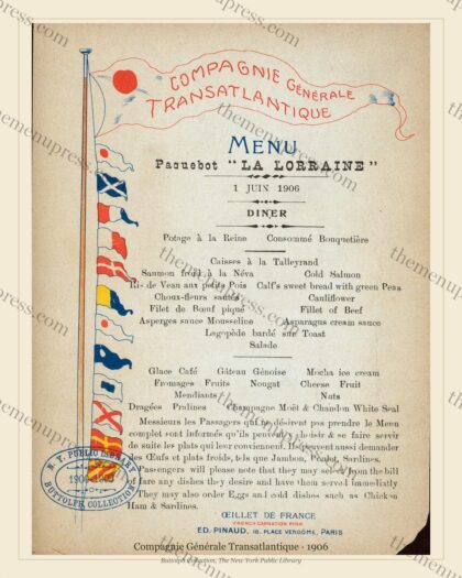 Compagnie Générale Transatlantique · Paquebot La Lorraine · 1906