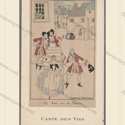 Compagnie Générale Transatlantique · Carte des Vins · 1928