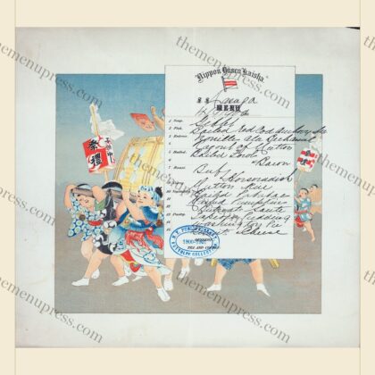 Nippon Yusen Kaisha · Dinner Menu · 1900