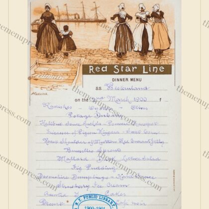 Red Star Line · S.S. Westernland · 1900
