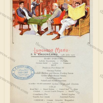 Red Star Line · S.S. Kroonland · 1907