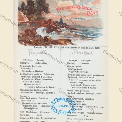 Norddeutscher Lloyd · S.S. Kaiser Wilhelm der Grosse · 1900