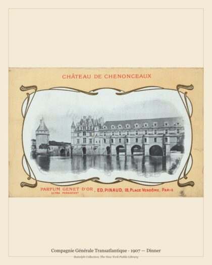 Compagnie Générale Transatlantique · 1907 — Dinner