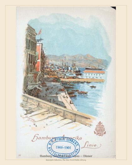 Hamburg-Amerika Linie · 1900 — Dinner