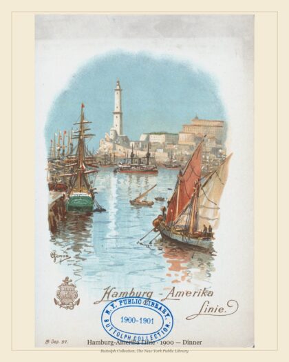 Hamburg-Amerika Linie · 1900 — Dinner
