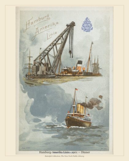 Hamburg-Amerika Linie · 1901 — Dinner
