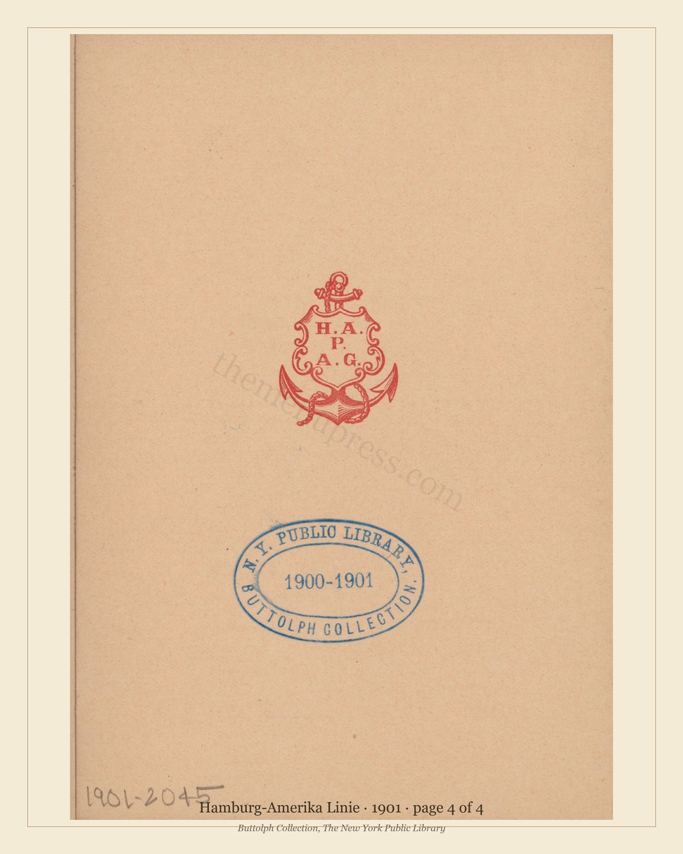 Vintage menu — page 4 of 4