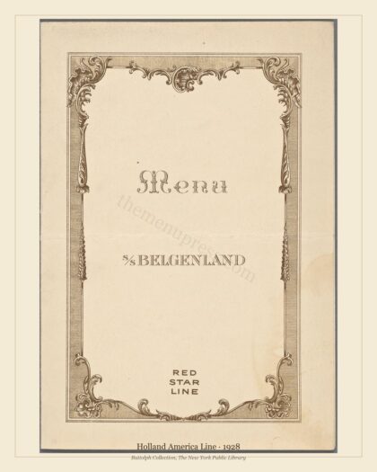 Holland America Line · 1928