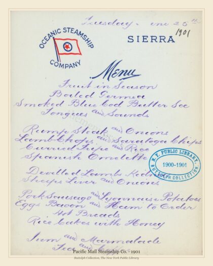 Pacific Mail Steamship Co. · 1901