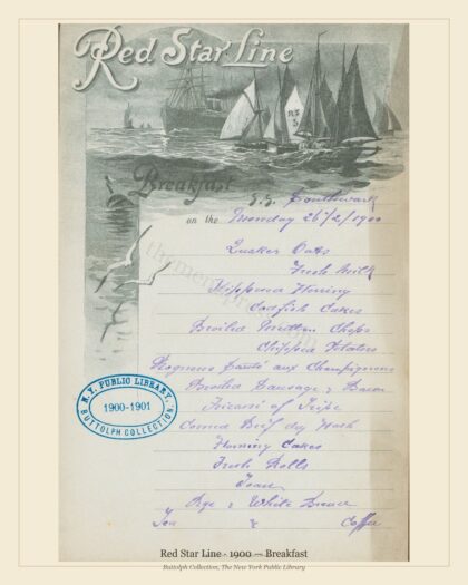 Red Star Line · 1900 — Breakfast