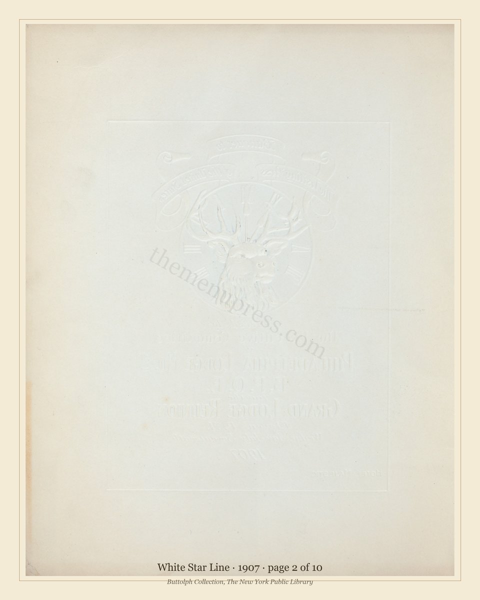 Vintage menu — page 2 of 10