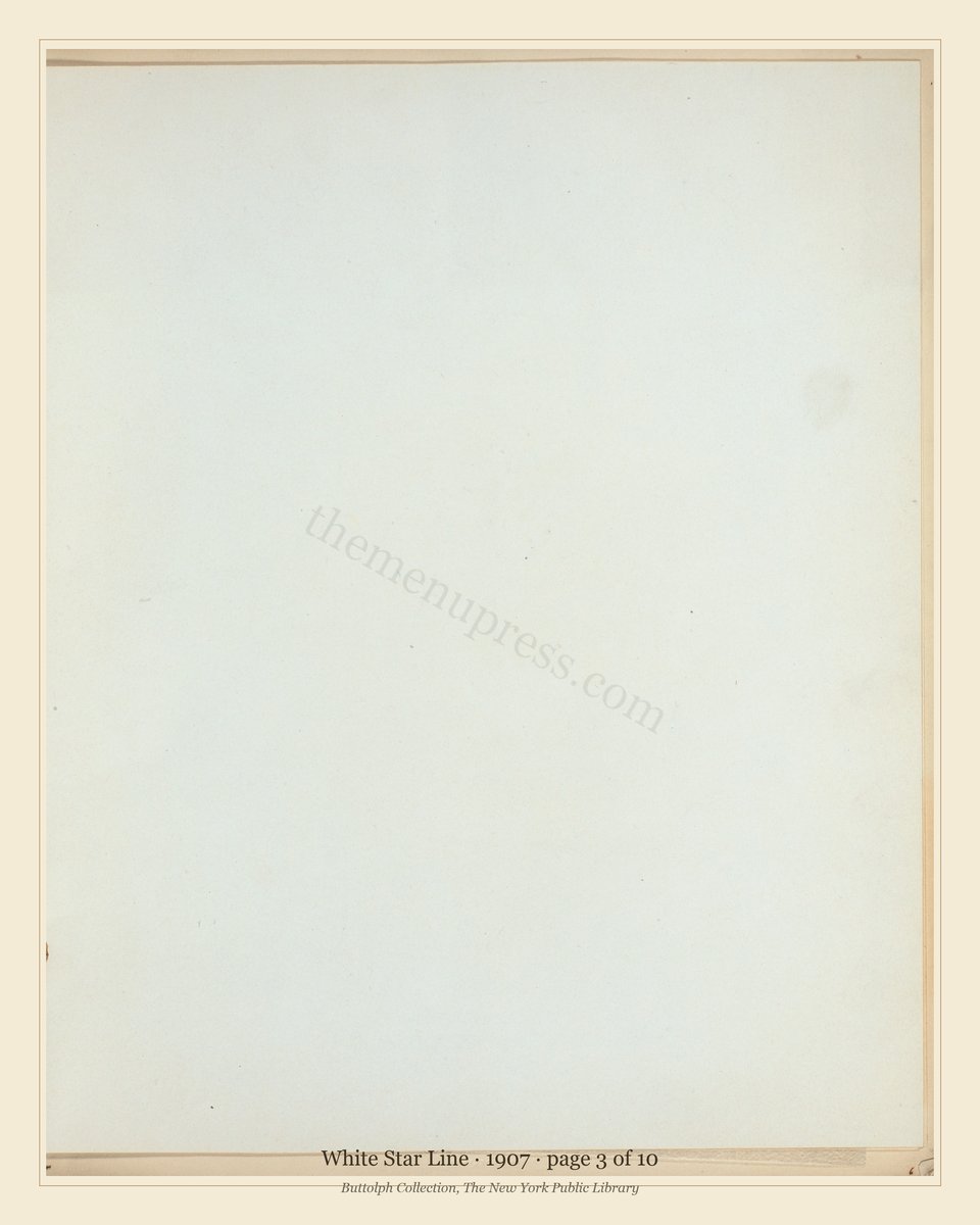 Vintage menu — page 3 of 10
