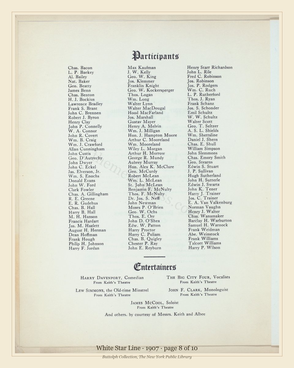 Vintage menu — page 8 of 10