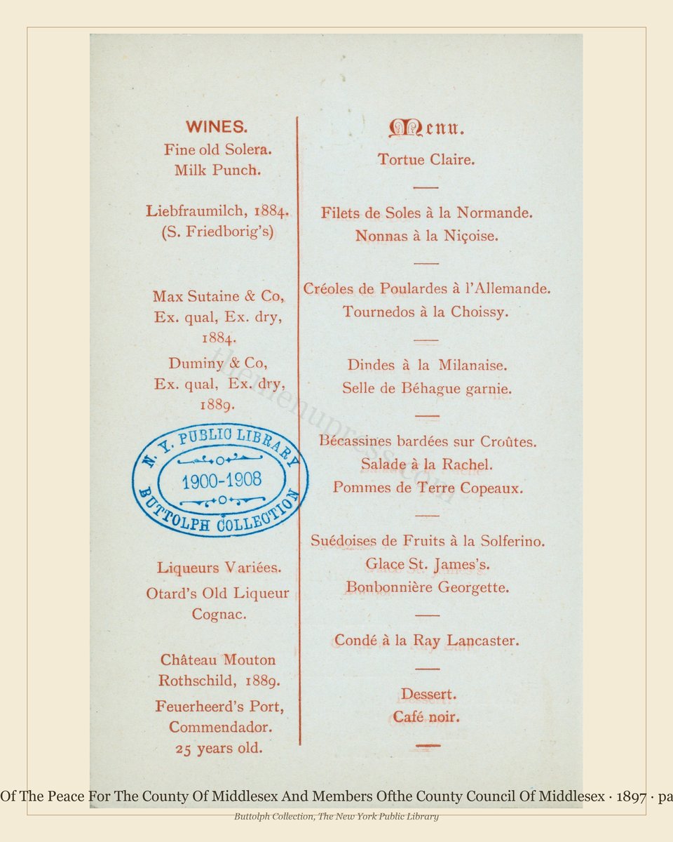 Vintage menu — page 2 of 4