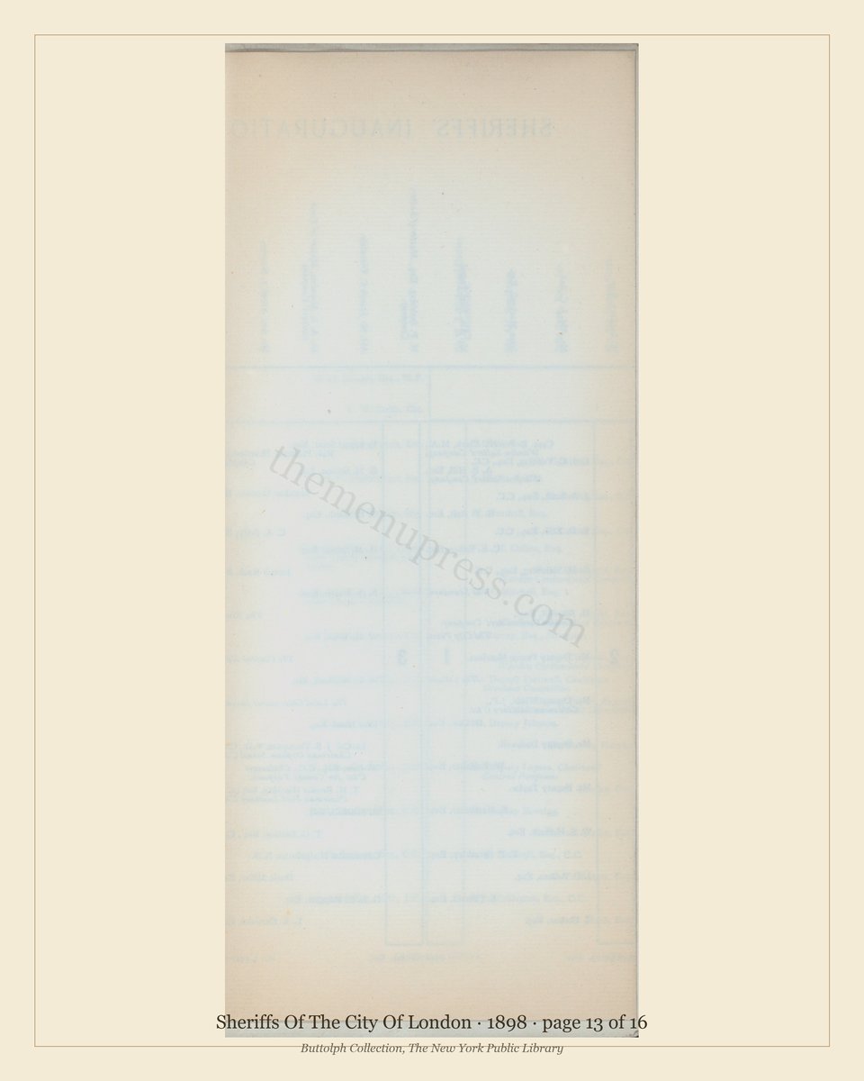 Vintage menu — page 13 of 16
