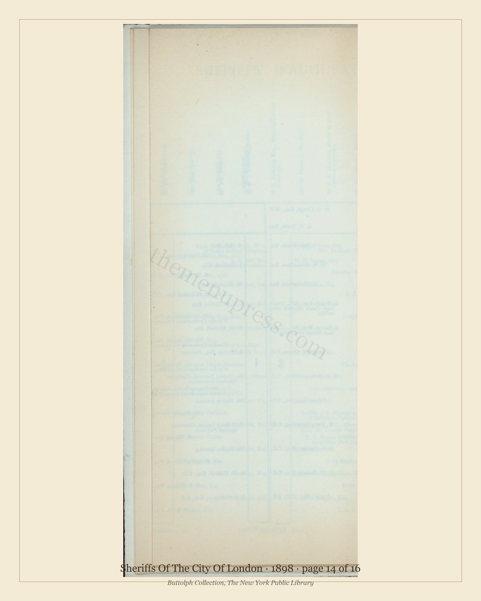 Vintage menu — page 14 of 16