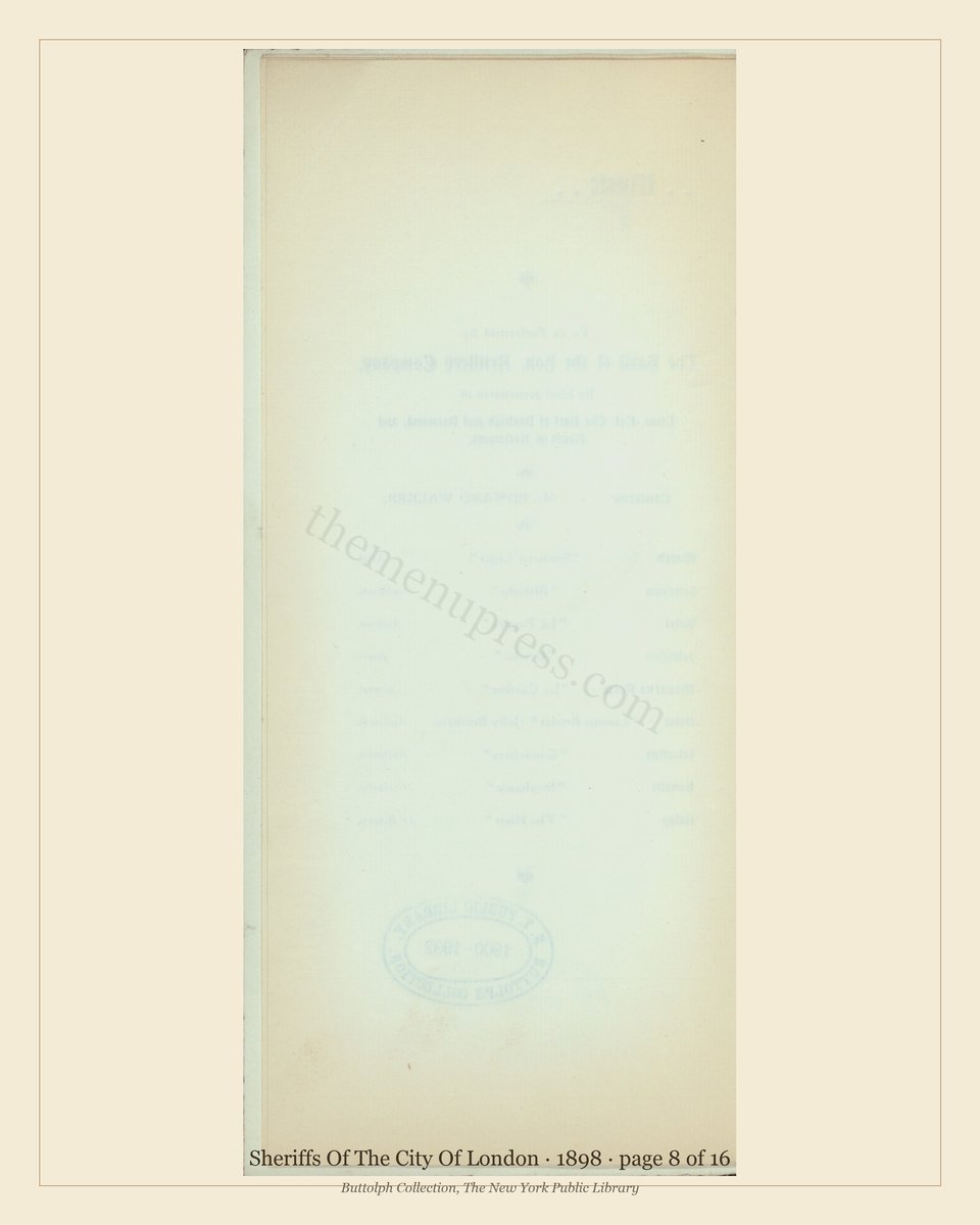 Vintage menu — page 8 of 16