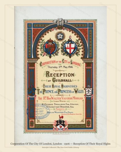 Vintage menu preview — Belle Époque London Trio — 3 Vintage Hotel Menus
