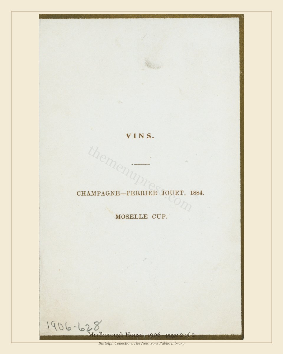 Vintage menu — page 2 of 2