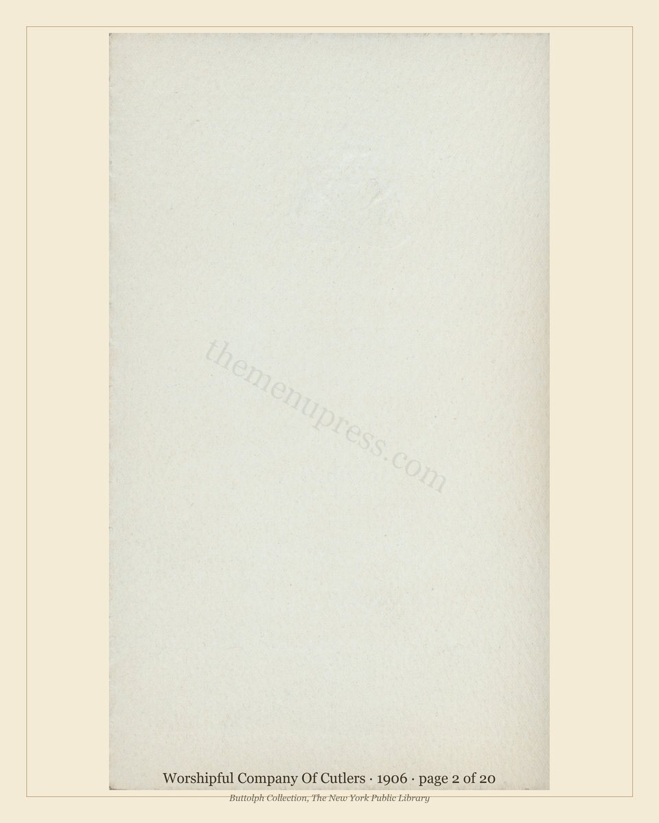 Vintage menu — page 2 of 20