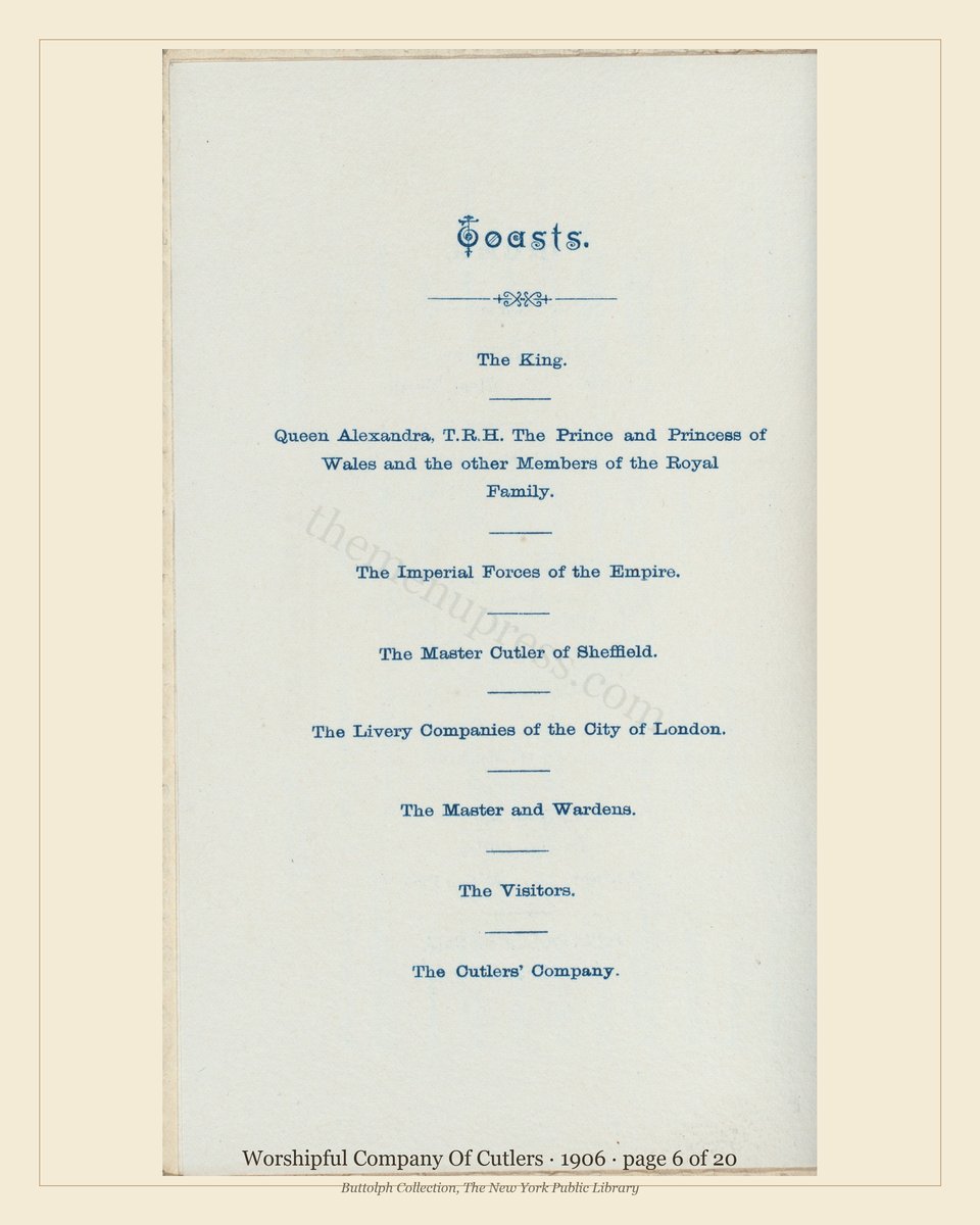 Vintage menu — page 6 of 20