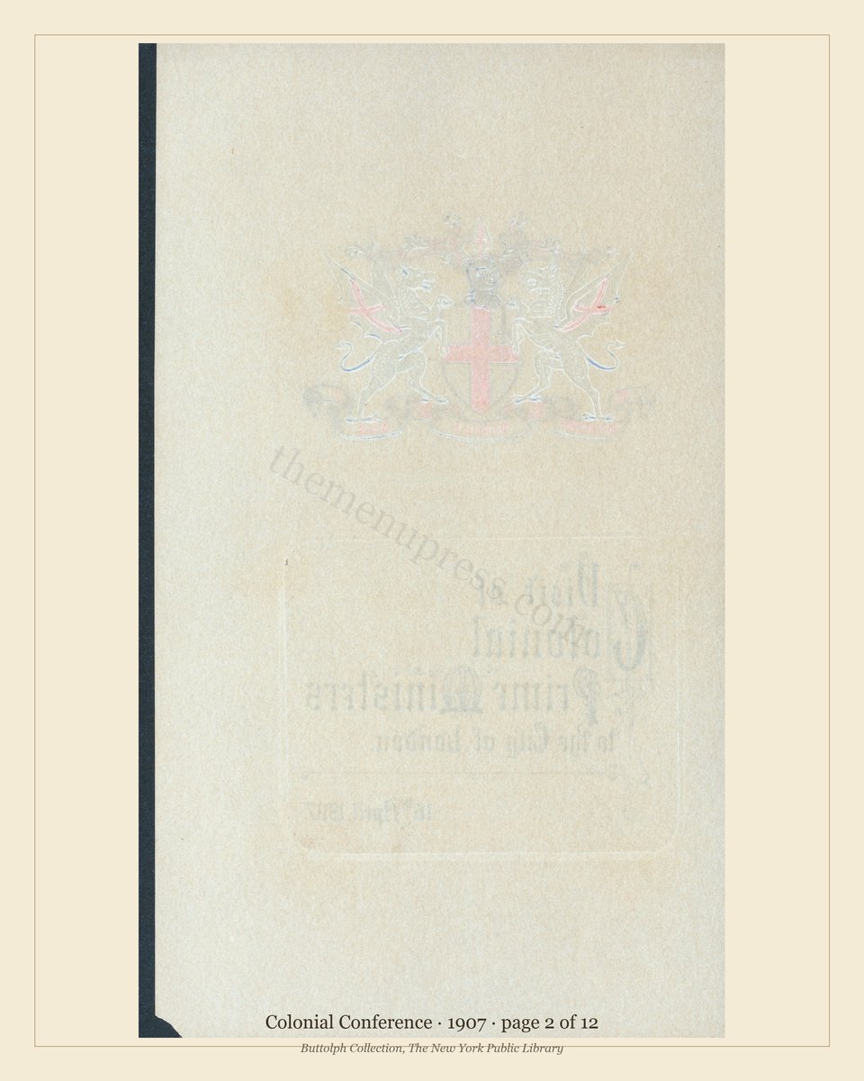 Vintage menu — page 2 of 12