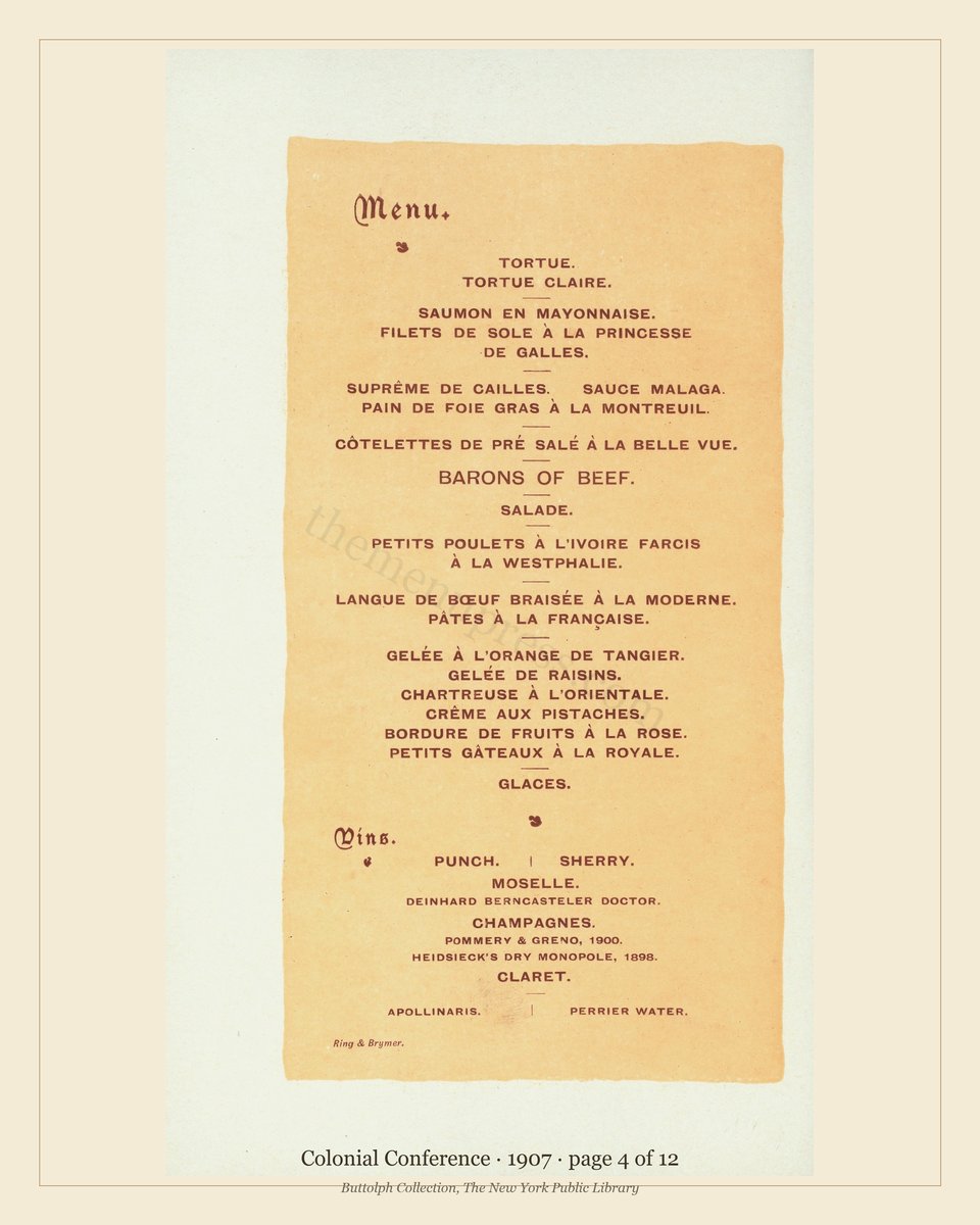 Vintage menu — page 4 of 12