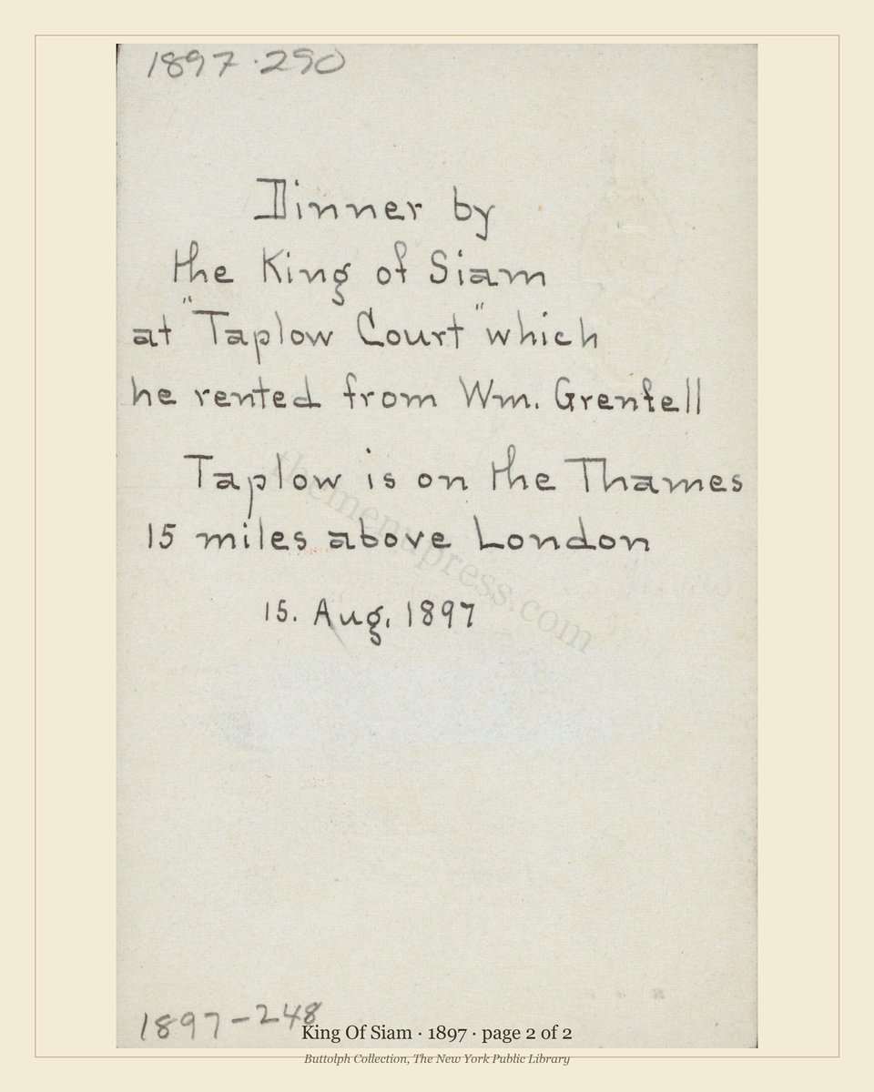 Vintage menu — page 2 of 2