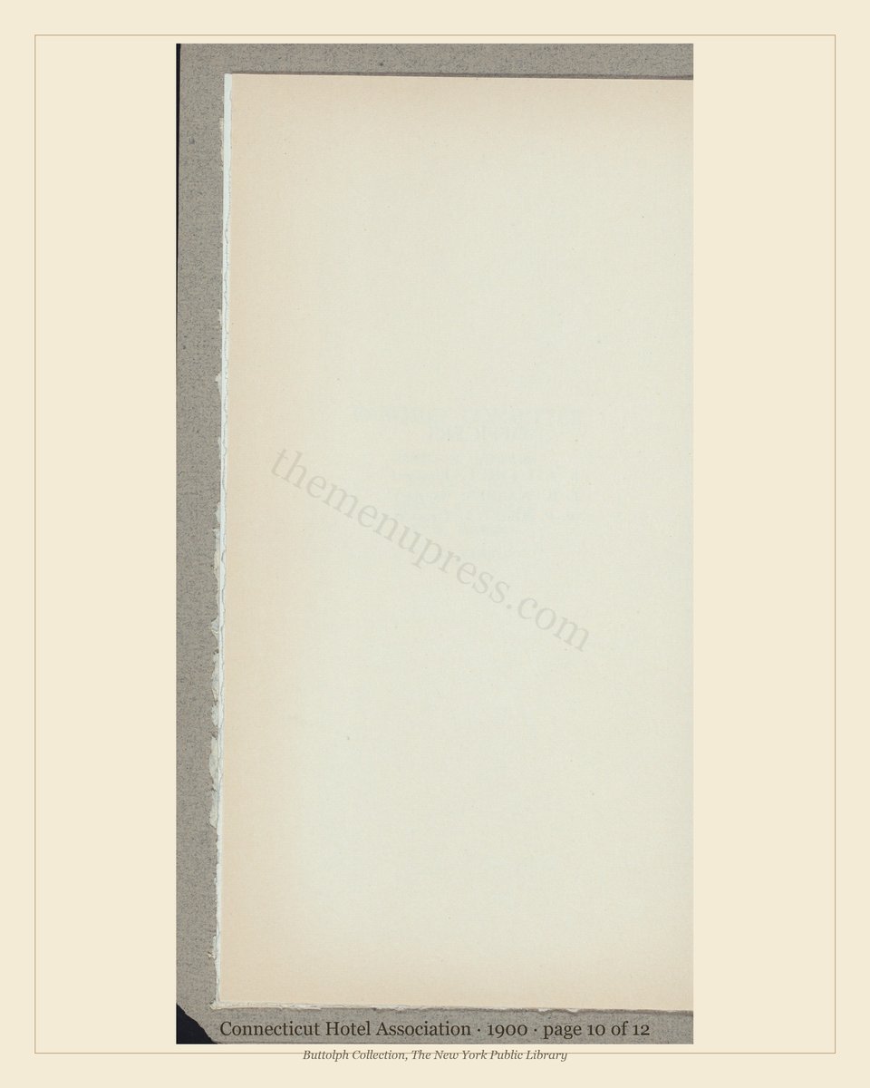Vintage menu — page 10 of 11