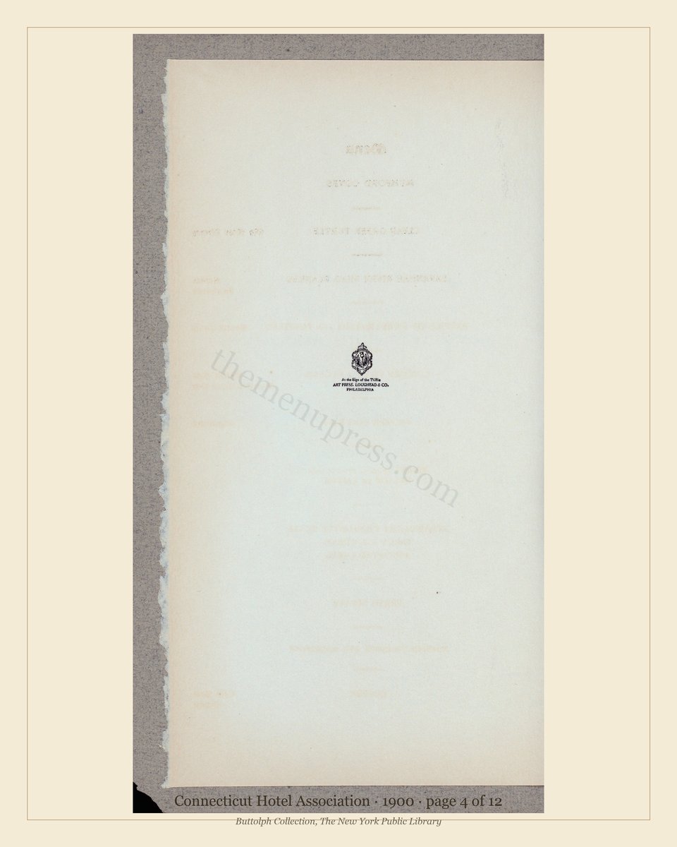 Vintage menu — page 4 of 11