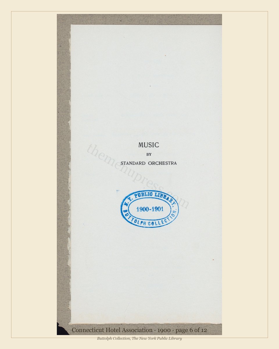 Vintage menu — page 6 of 11
