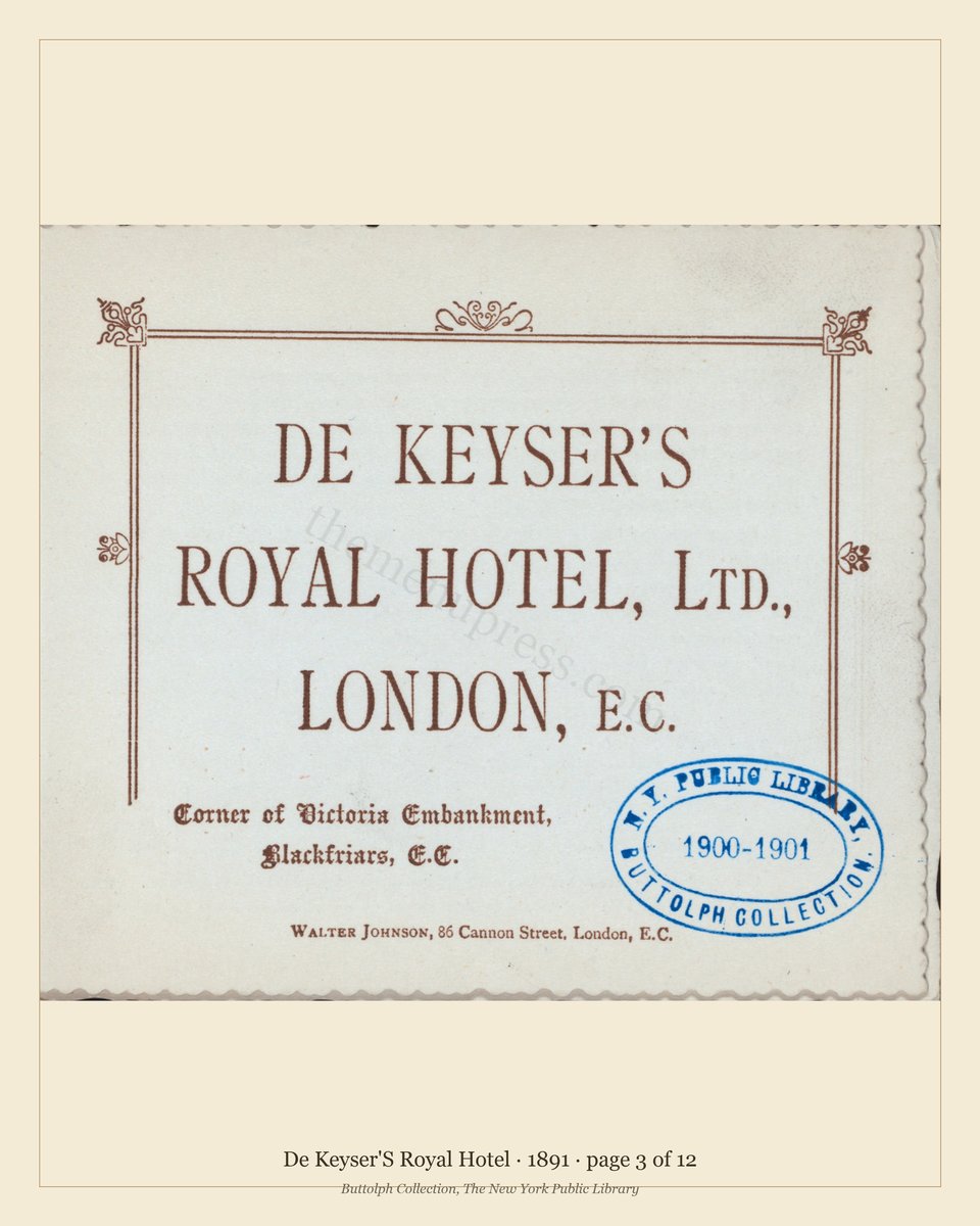 Vintage menu — page 3 of 10