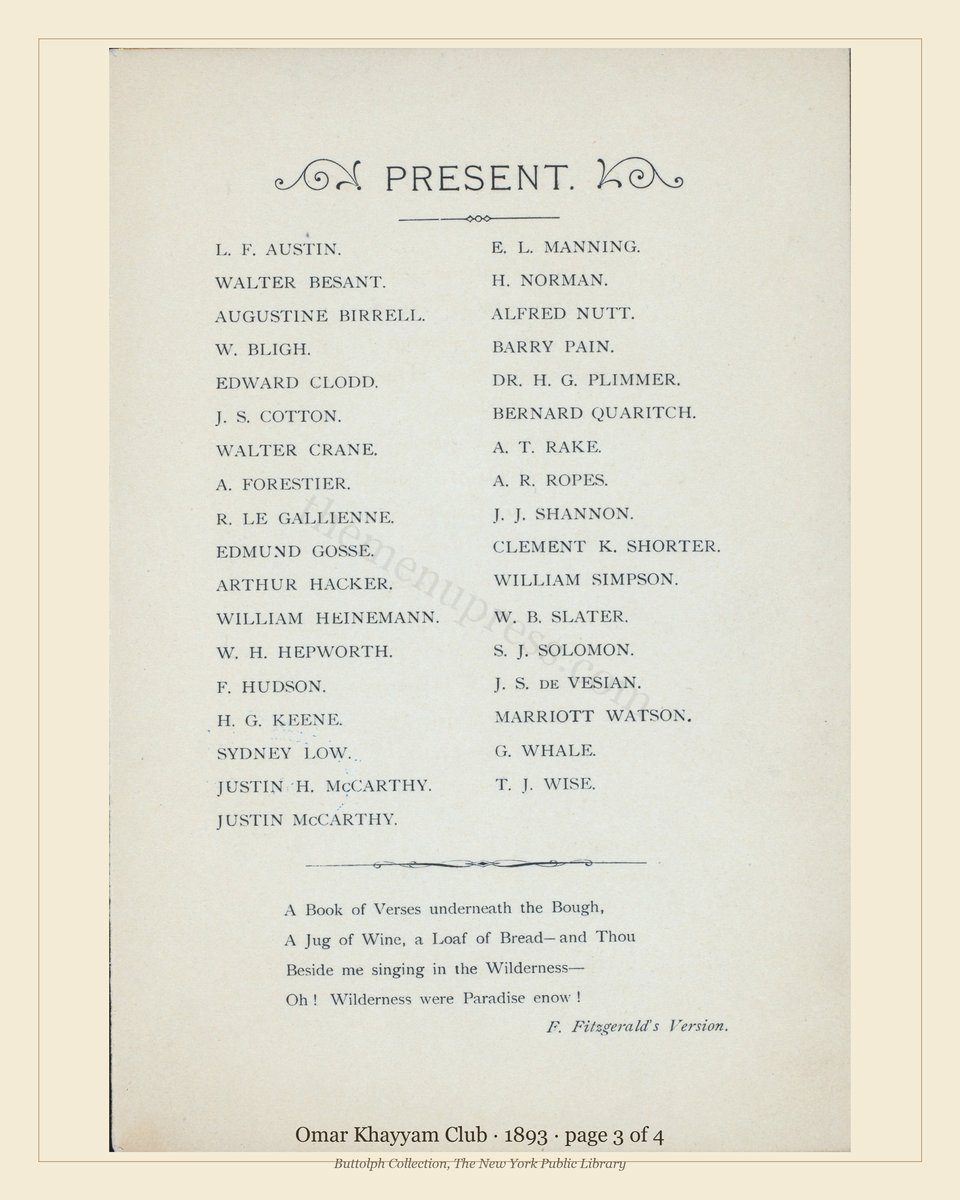 Vintage menu — page 3 of 4
