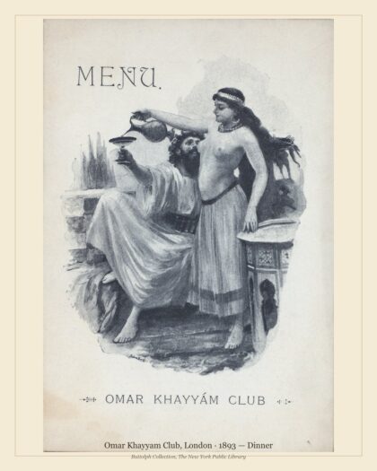 Omar Khayyam Club, London · 1893 — Dinner