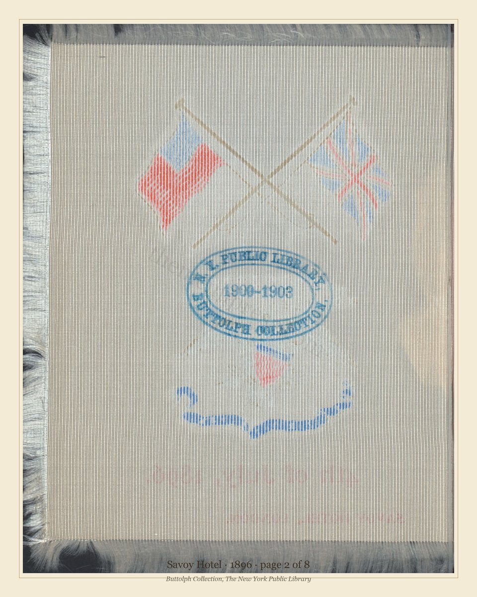 Vintage menu — page 2 of 8