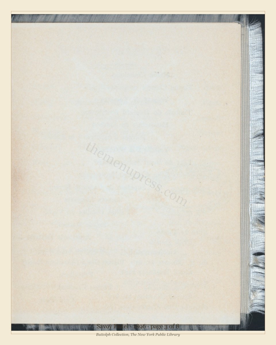Vintage menu — page 3 of 8