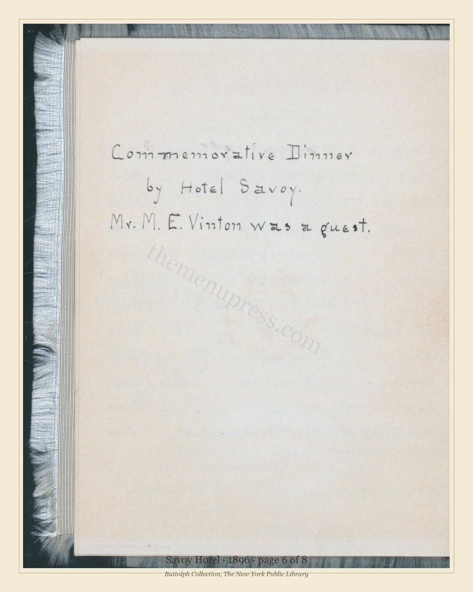 Vintage menu — page 6 of 8