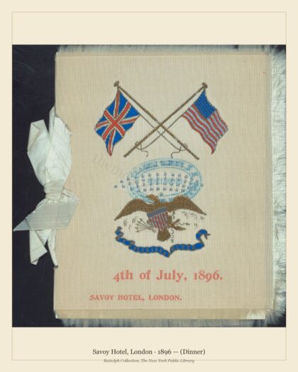 Savoy Hotel, London · 1896 — (Dinner)