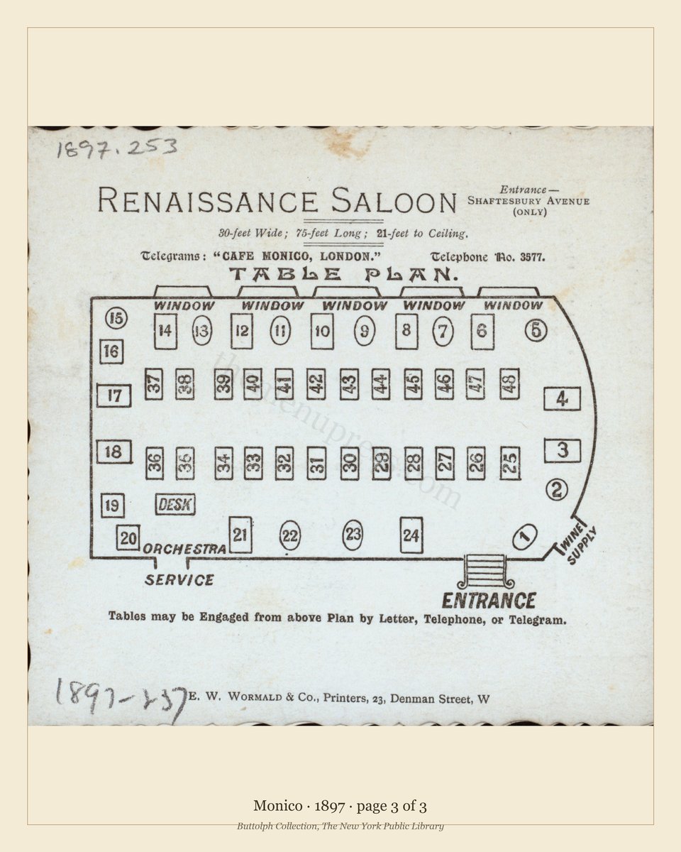 Vintage menu — page 3 of 3