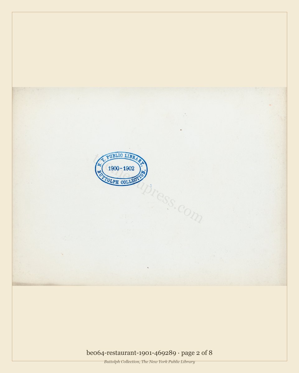 Vintage menu — page 2 of 8