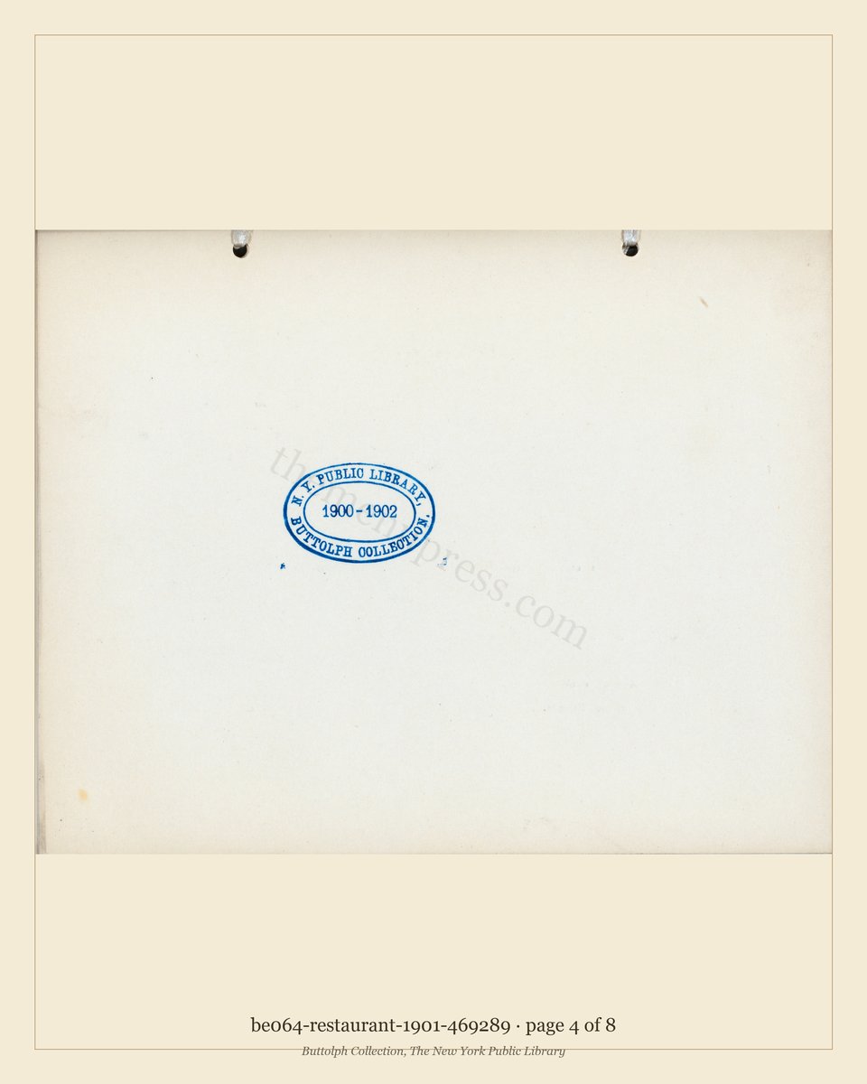 Vintage menu — page 4 of 8