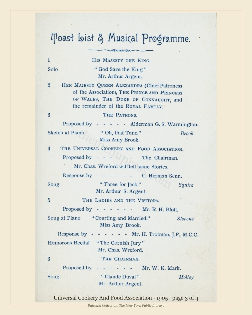 Vintage menu — page 3 of 4