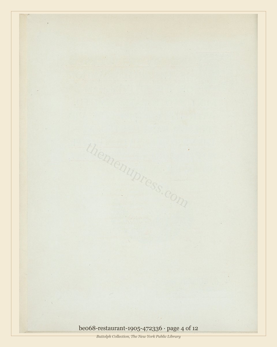 Vintage menu — page 4 of 12