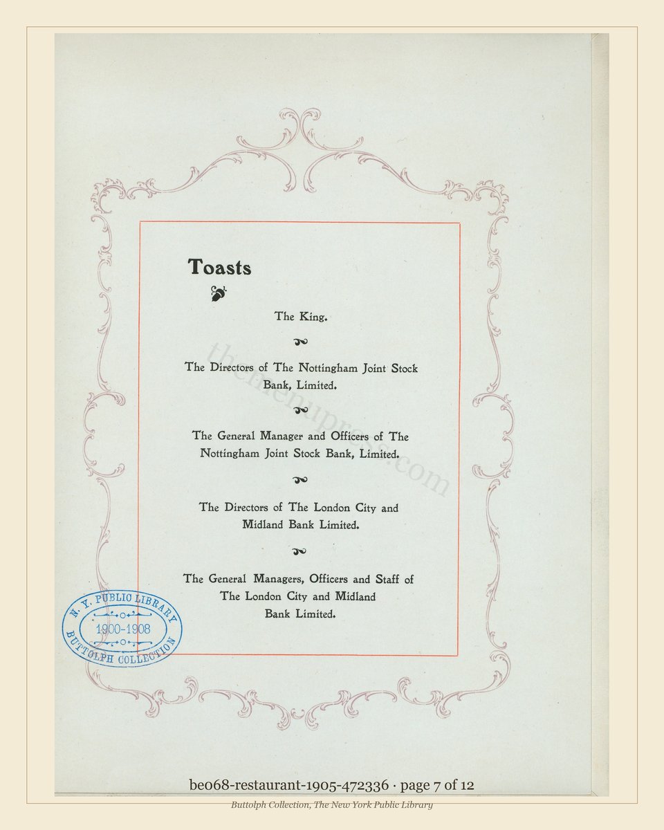 Vintage menu — page 7 of 12