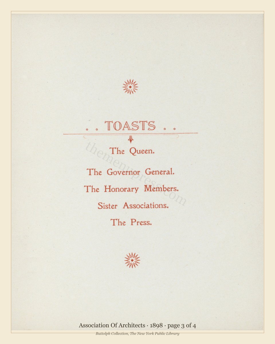 Vintage menu — page 3 of 4