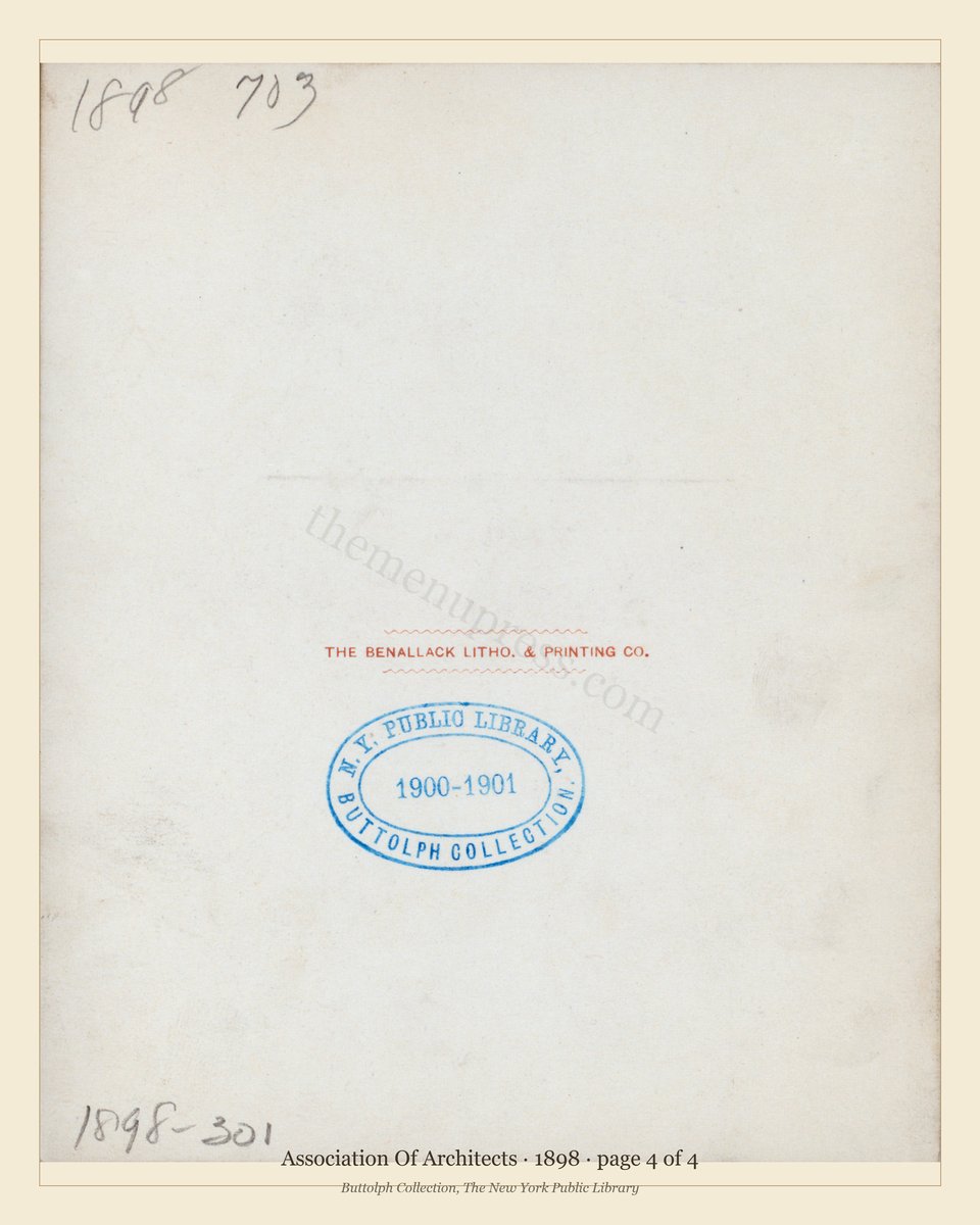 Vintage menu — page 4 of 4