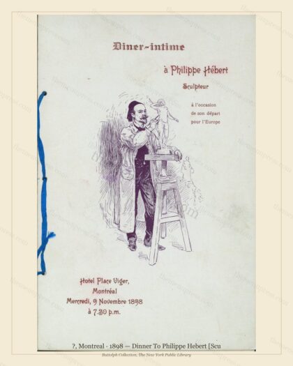 Vintage menu preview — 1898 Vintage Dinner Menu — ?, Canadian Pacific Hotel (Complete 8-Page Archive)
