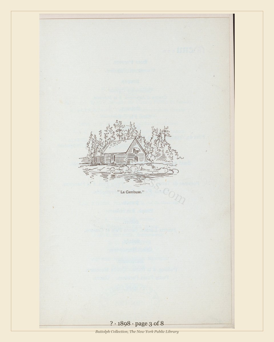 Vintage menu — page 3 of 8